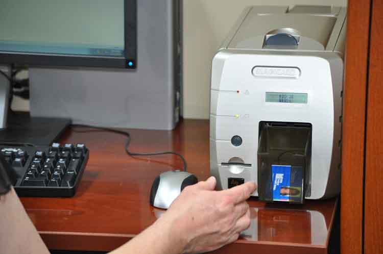 Using Galaxy Control Systems to prepare new badge at ORNL Credit Union